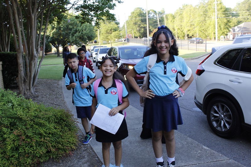 Students outside of school