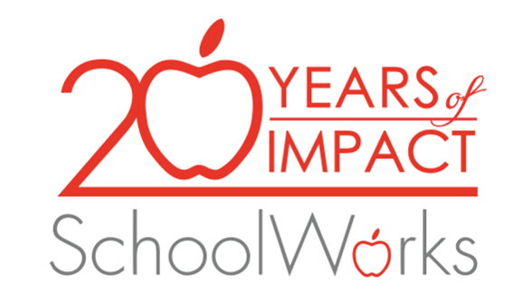 20 years of impact SchoolWorks logo